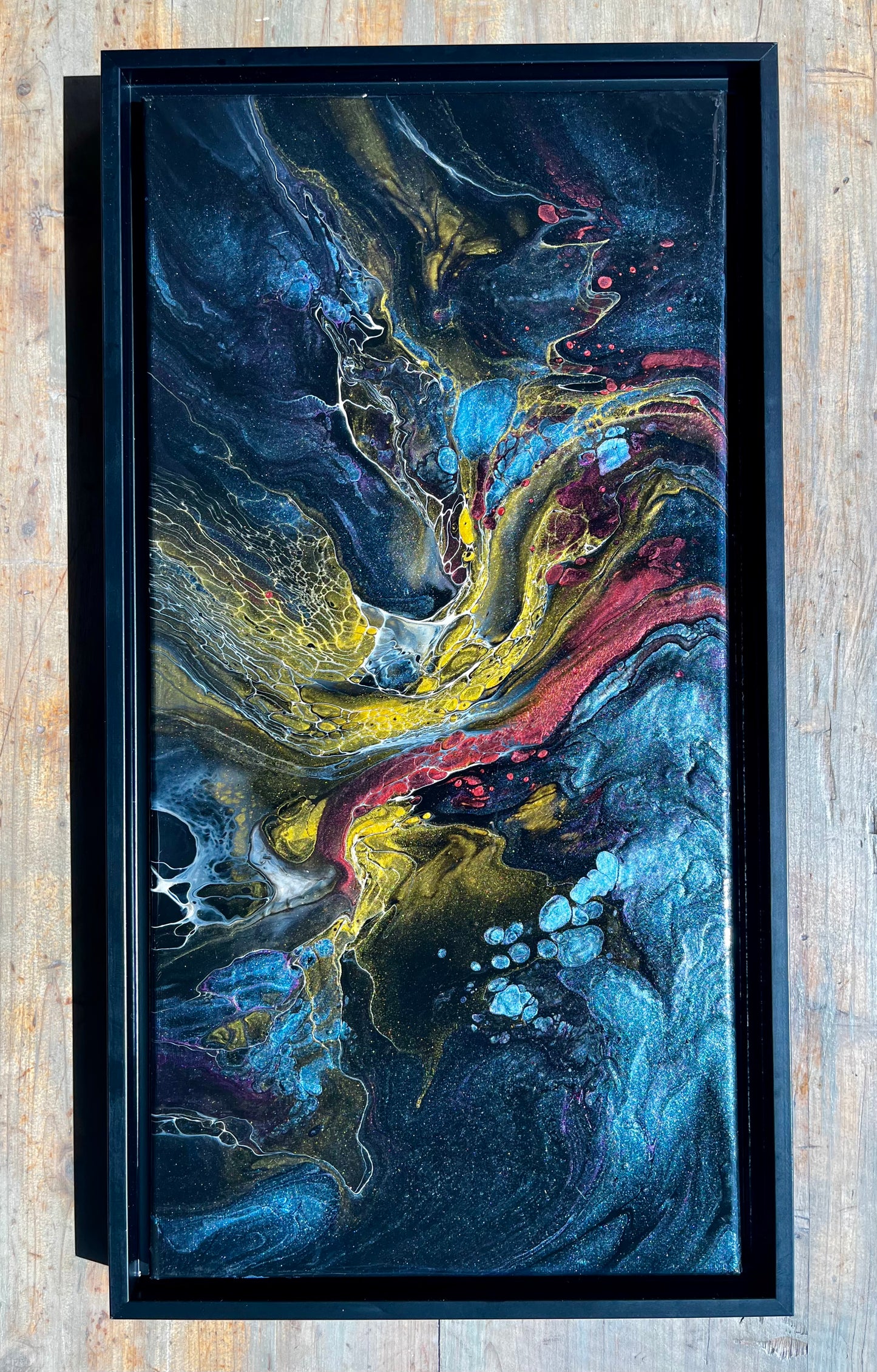 Solar Flare Abstract Acrylic Painting