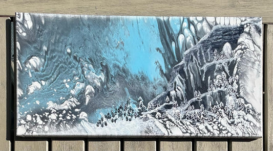 First Snowfall Acrylic Abstract Original Painting