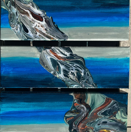 Driftwood Ombre Triptych