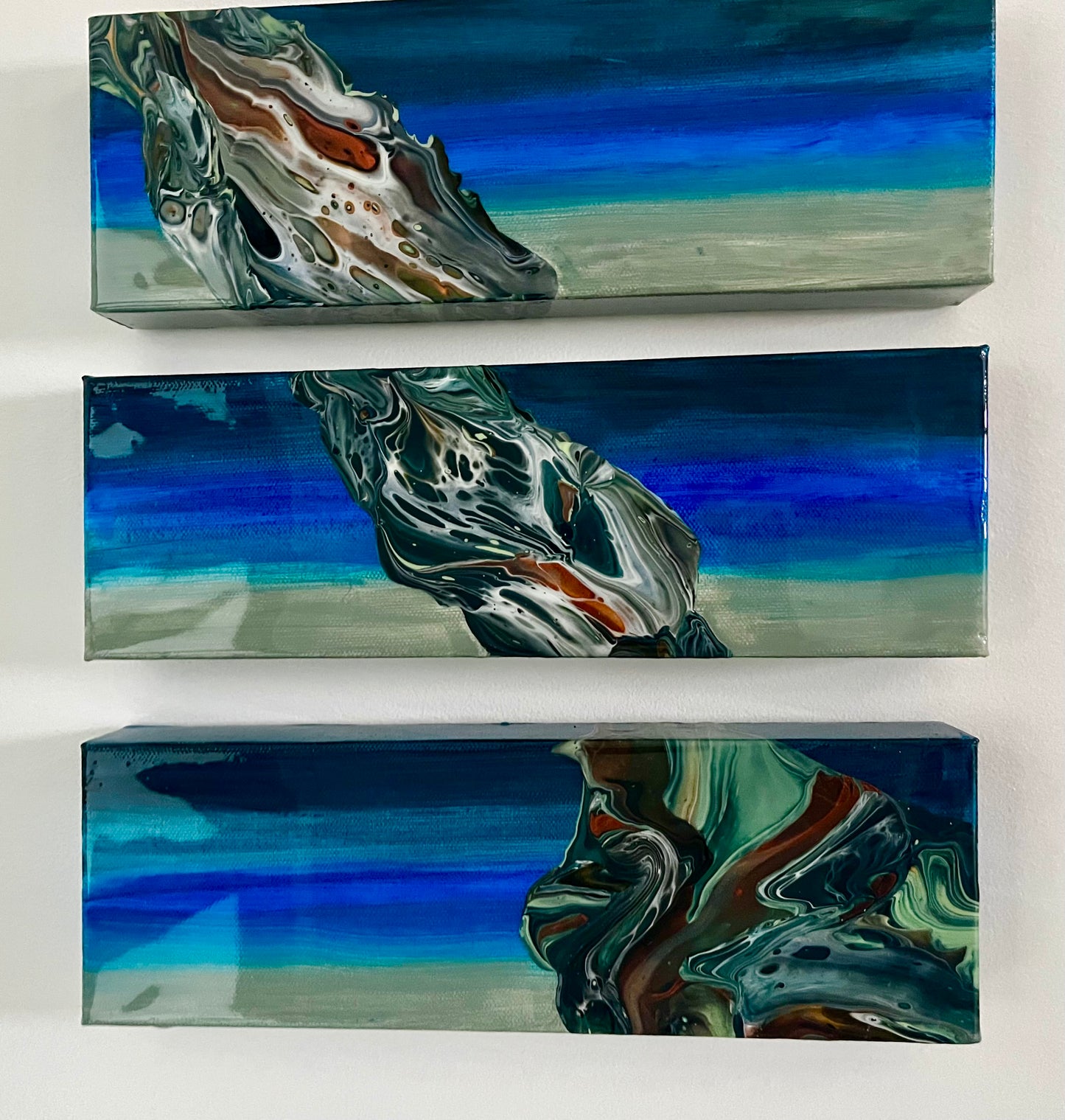 Driftwood Ombre Triptych