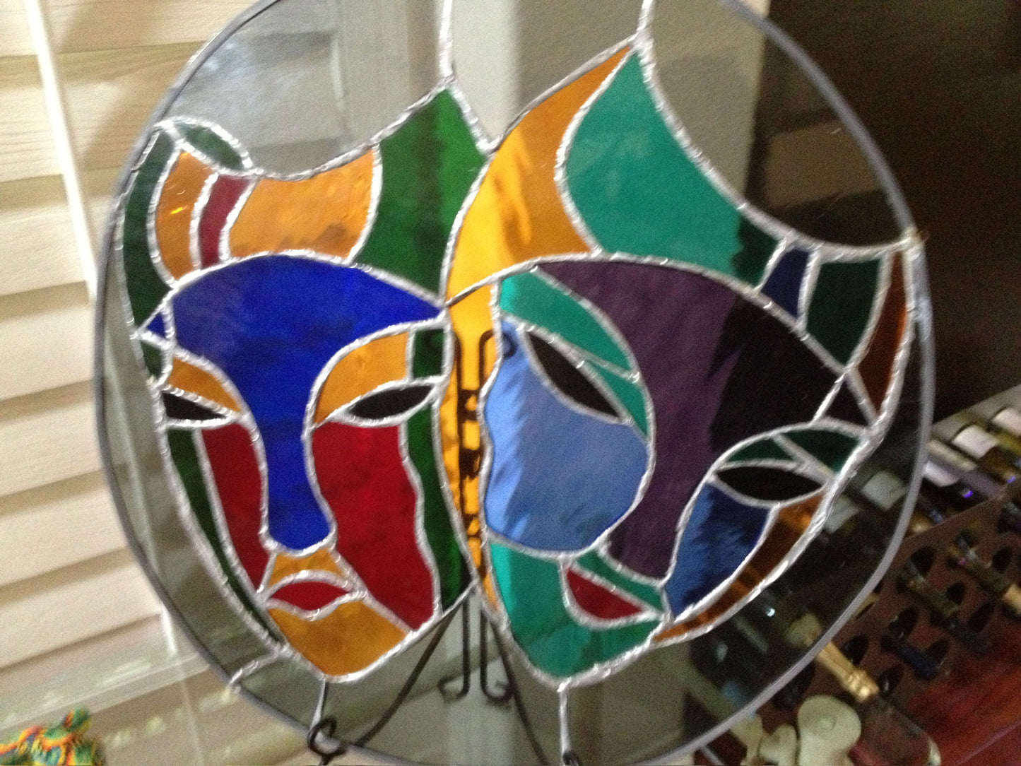 Mardi Gras Stained Glass