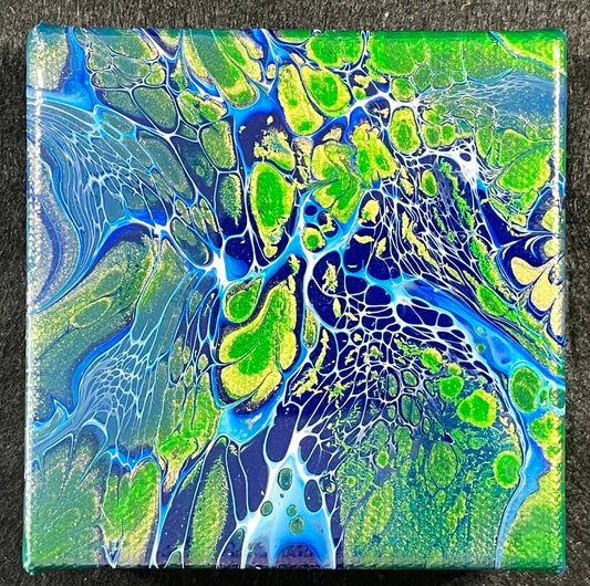 Green River Canvas Acrylic Abstract Original