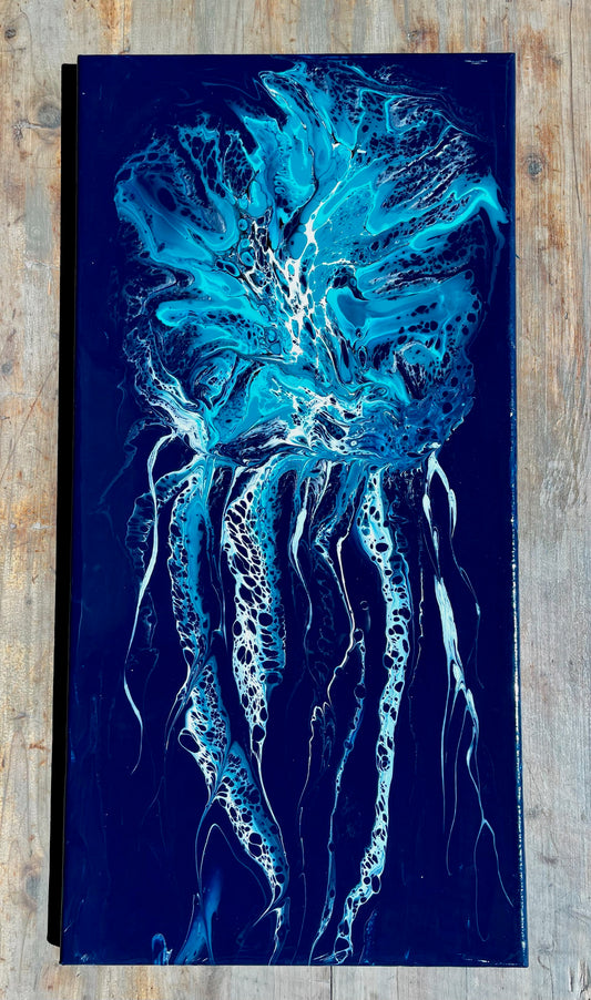 Jellyfish in Bloom Acrylic Abstract Original Painting